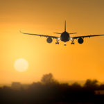 kérosène taxation aviation avion coucher du soleil