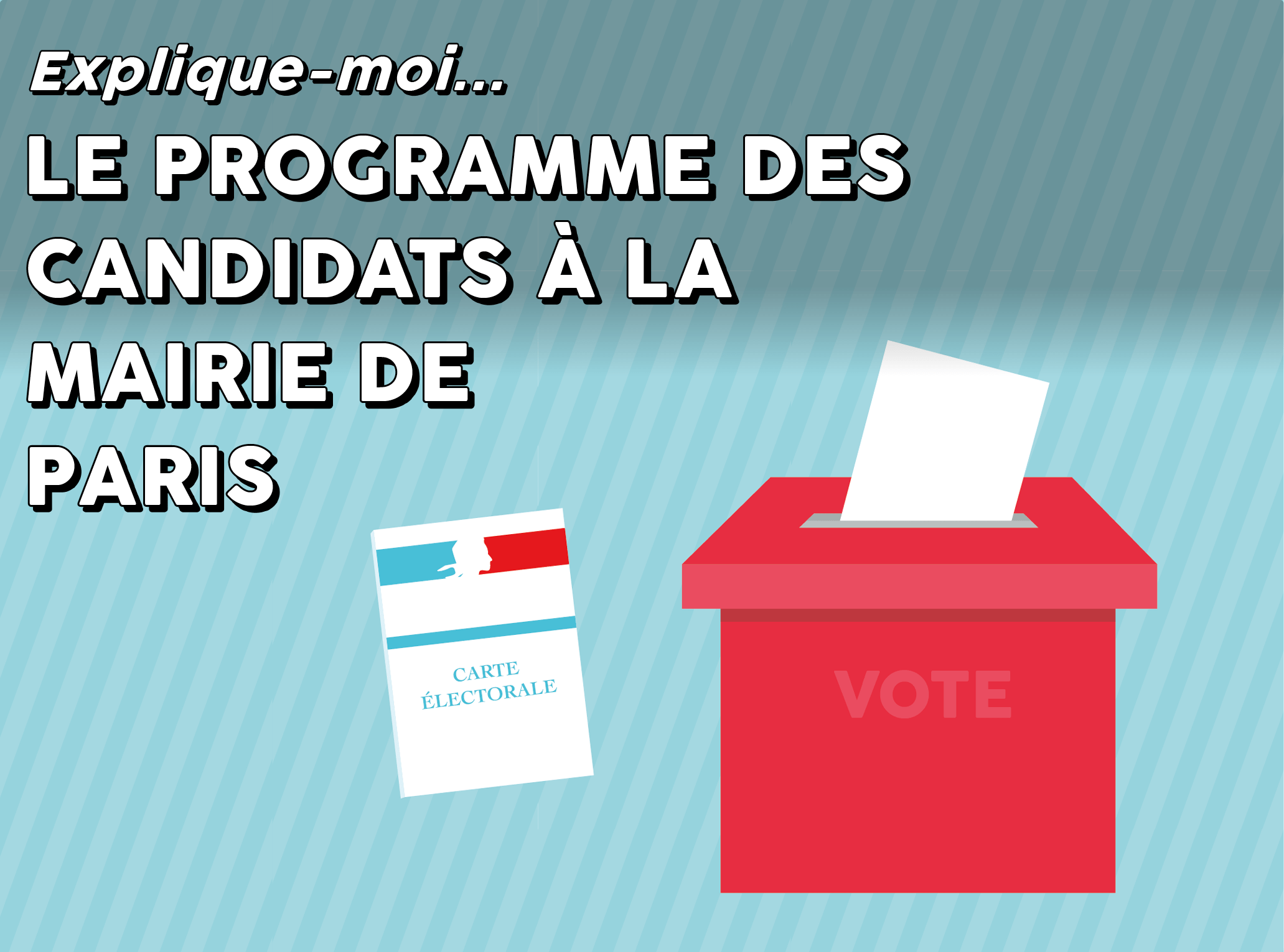 Le programme des candidats aux municipales à Paris résumé en infographie