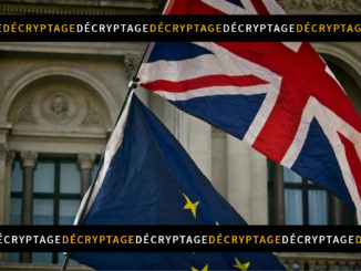 image avec drapeau européen et britannique
