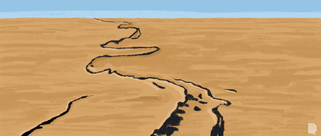 mur des Sables dans le désert
