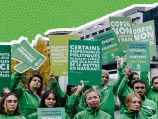 Manifestation d'Oxfam devant le ministère de l'Economie